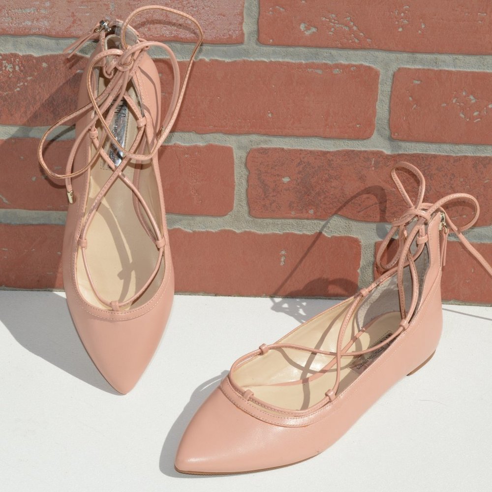INC International Concepts lace up ballet flats